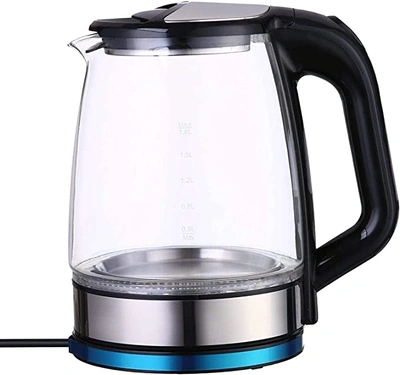 FM-4003 غلاية كهربائية زجاج - 2.2 لتر - أسود