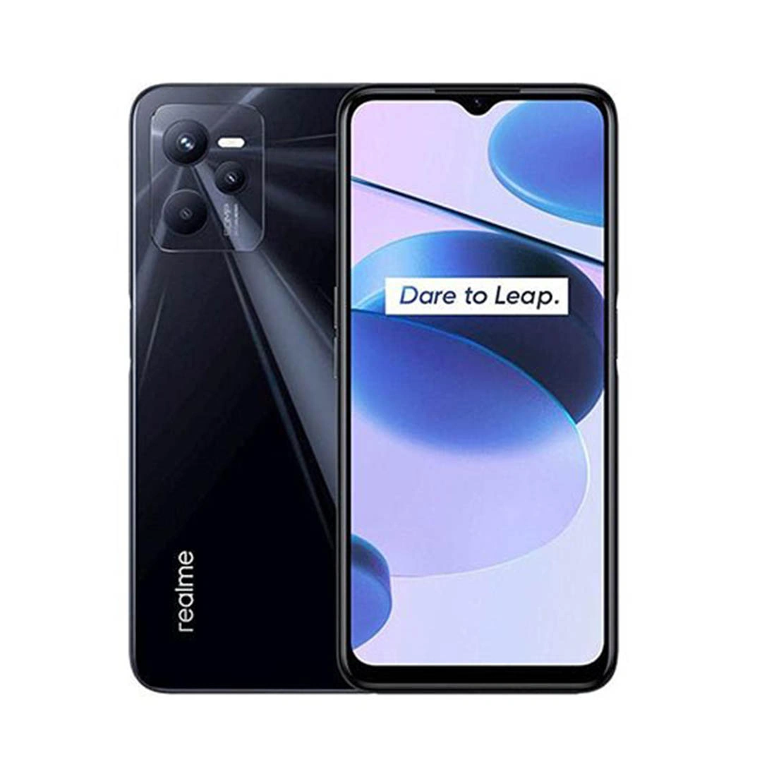 ريلمي C35 موبايل - 128/4 جيجا - شريحتين - 4G - أسود