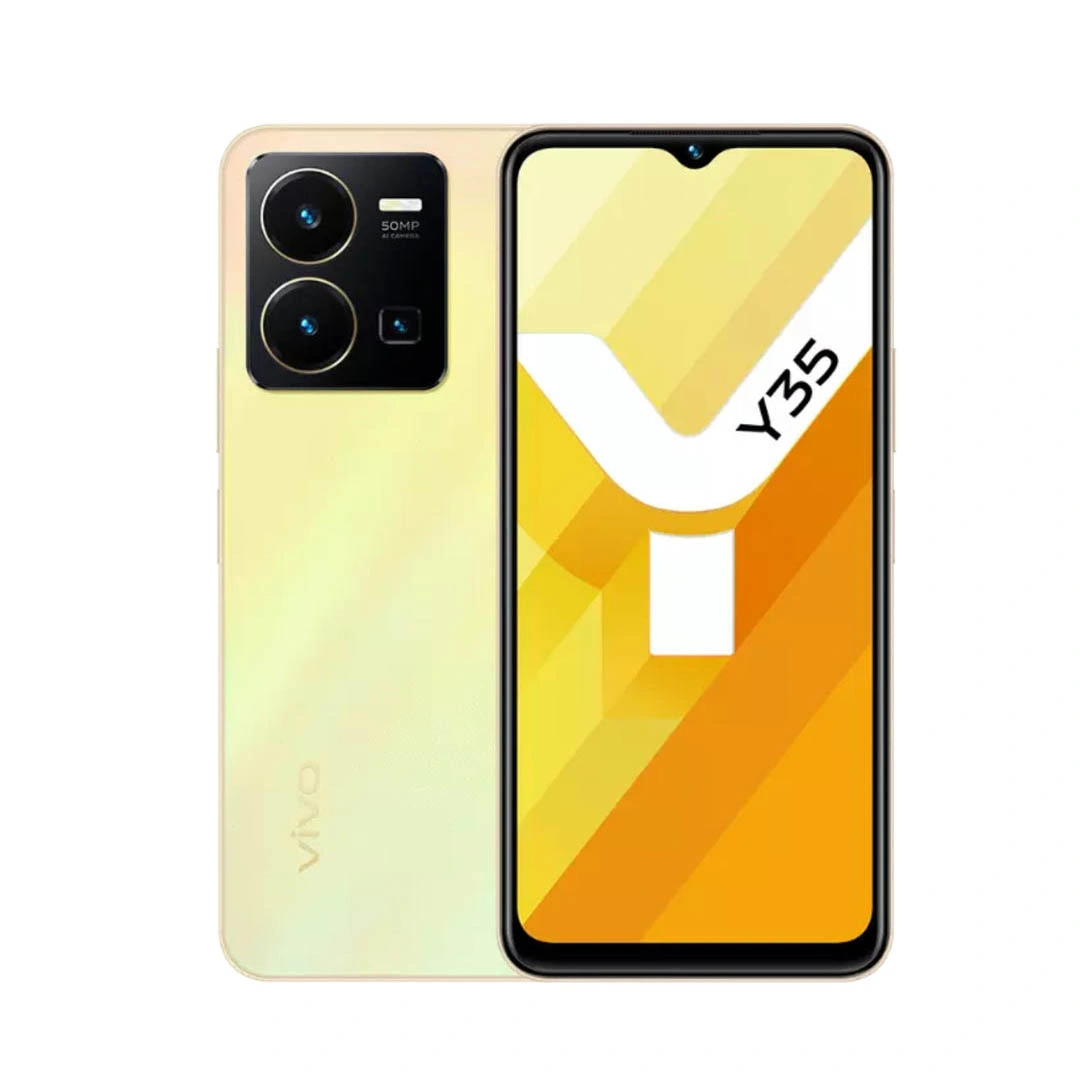 فيفو Y35 موبايل - 128/8 جيجا - شريحتين - 4G - ذهبي
