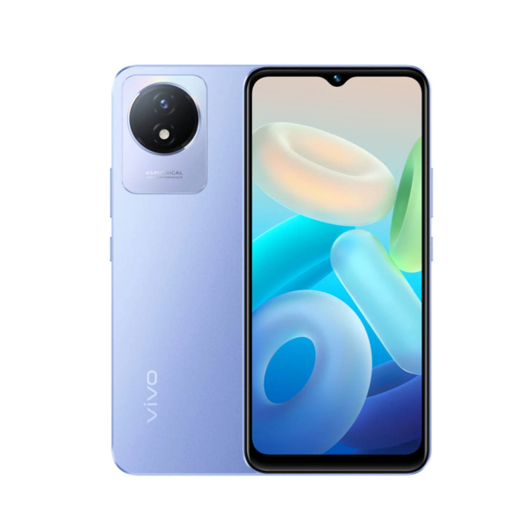 فيفو Y02 موبايل - 32/2 جيجا - شريحتين - 4G - لبني