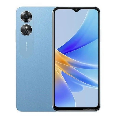 اوبو A17 موبايل - 64/4 جيجا - شريحتين - 4G - أزرق