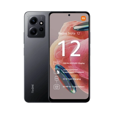 شاومي ريدمي نوت 12 - 128/6 جيجا - شريحتين - 4G - رمادي - MO660