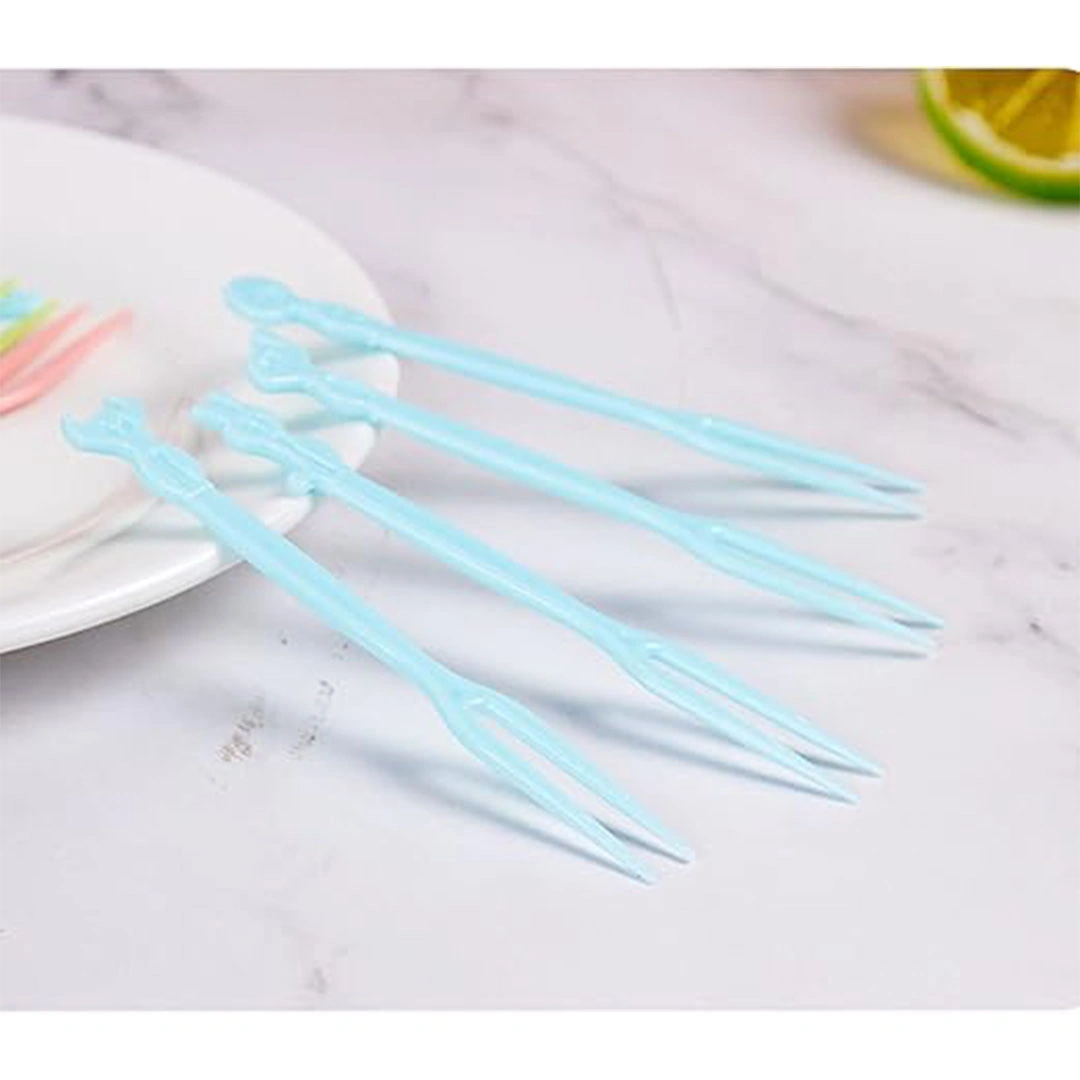 مجموعة شوك فاكهة للأطفال وقابلة لإعادة الاستخدام - 50 قطعة