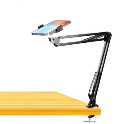 حامل ليزي مرن من برولافيا - للموبايل والتابلت 4–10.6 بوصة - مكتب/سرير - أسود