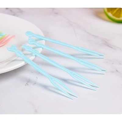 مجموعة شوك فاكهة للأطفال وقابلة لإعادة الاستخدام - 50 قطعة