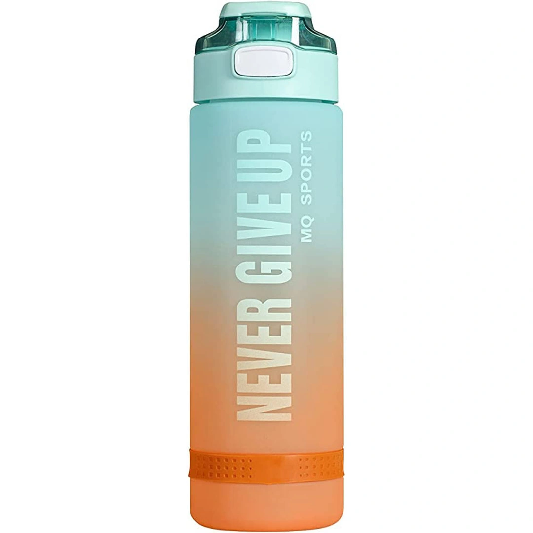 زجاجة مياه رياضية - 1 لتر - أورانج/مينت