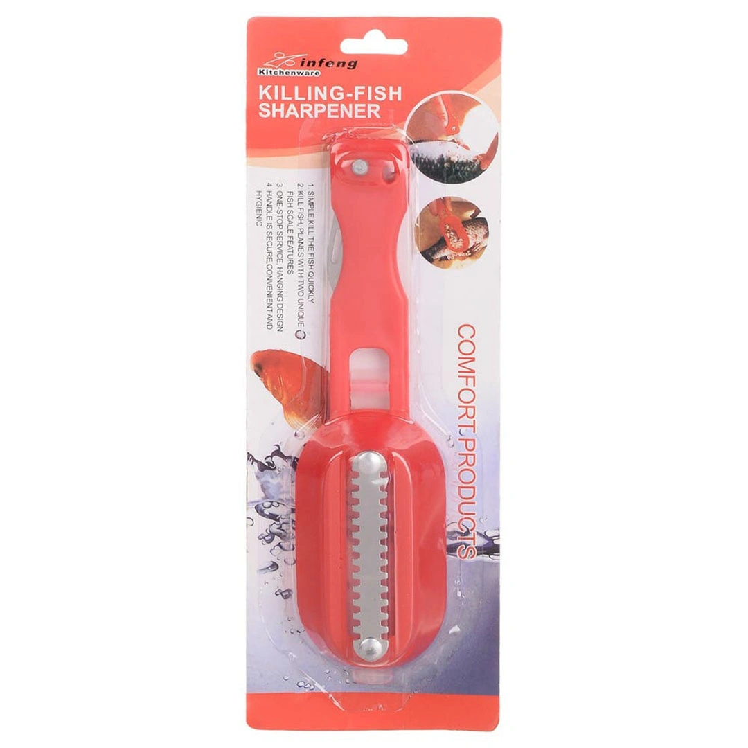 مقشرة بلاستيكية للأسماك - احمر