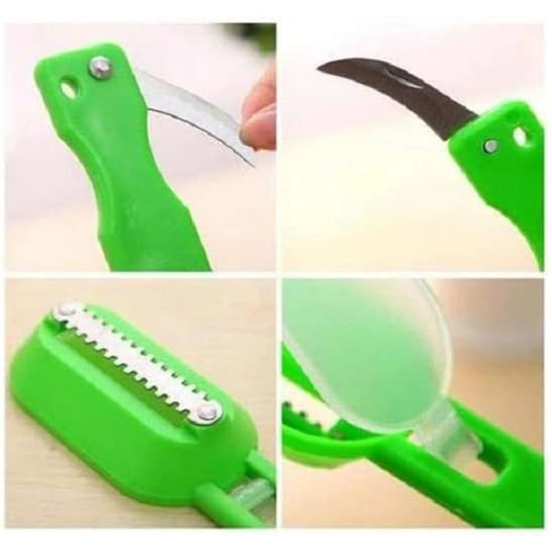 مقشرة بلاستيكية للأسماك - اخضر
