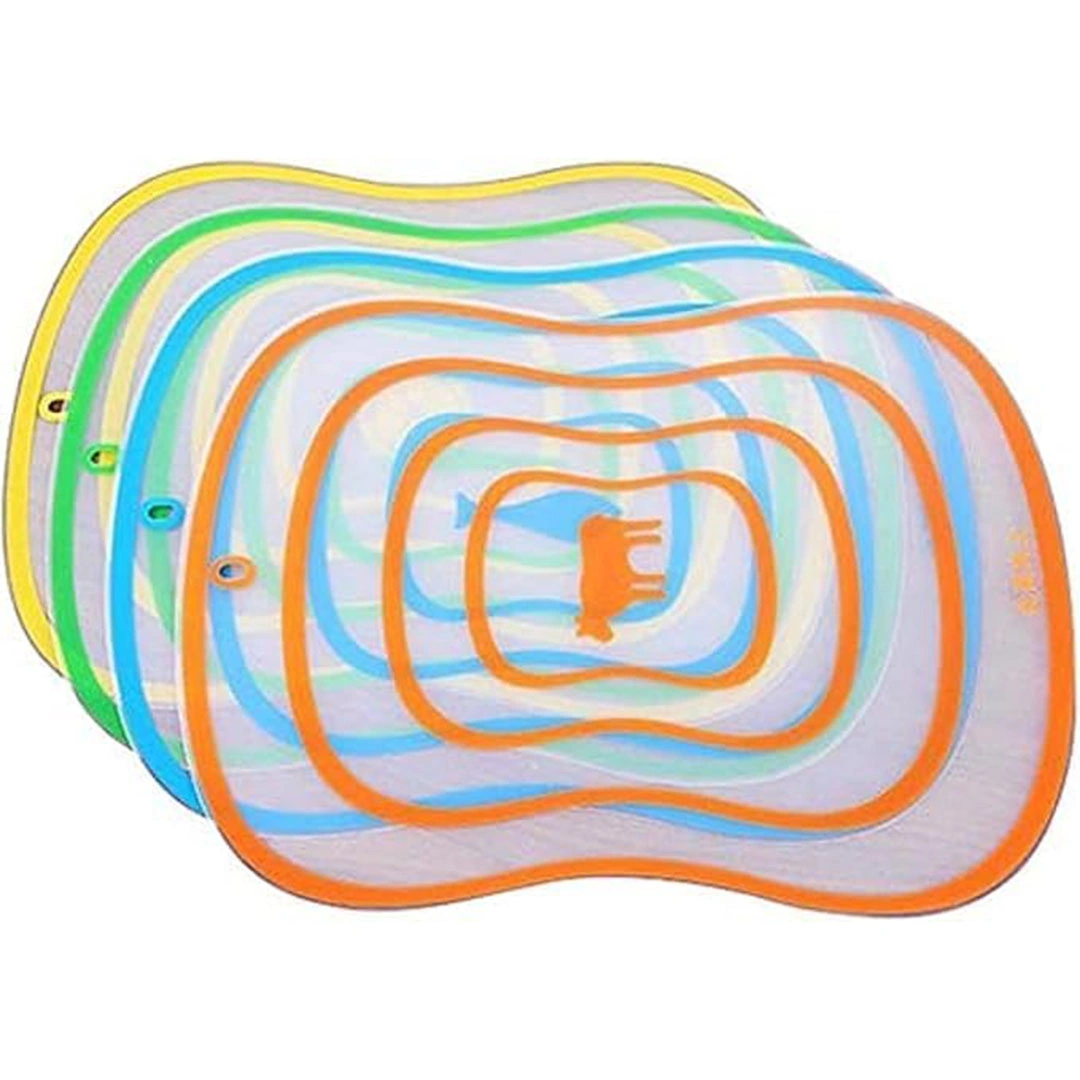 مجموعة ألواح تقطيع قابلة للطي - 4 قطع