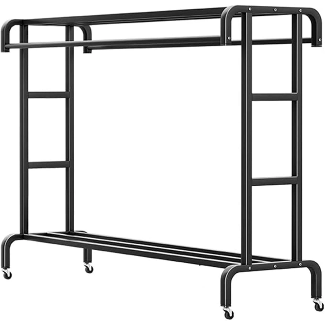 رف ملابس  تعليق متعدد الوظائف - أسود