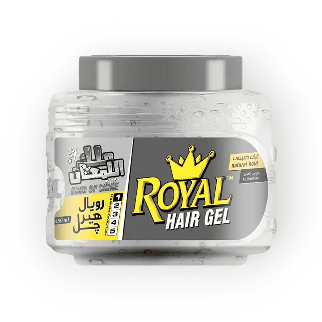رويال هير جل لثبات ولمعان الشعر - 450 مل - شفاف