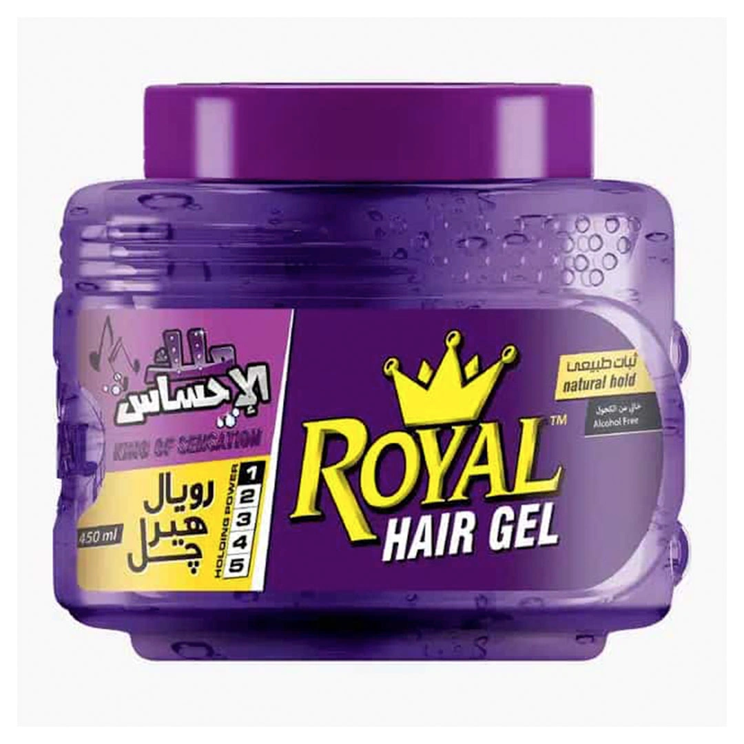 رويال هير جيل للشعر - 450 مل - موف