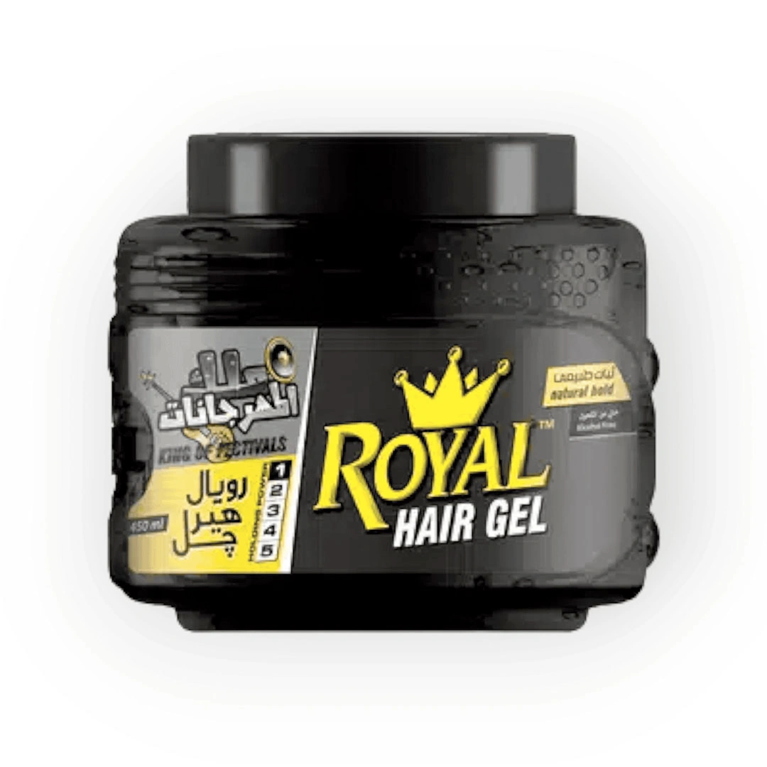 رويال هير جيل للشعر - 450 مل - أسود