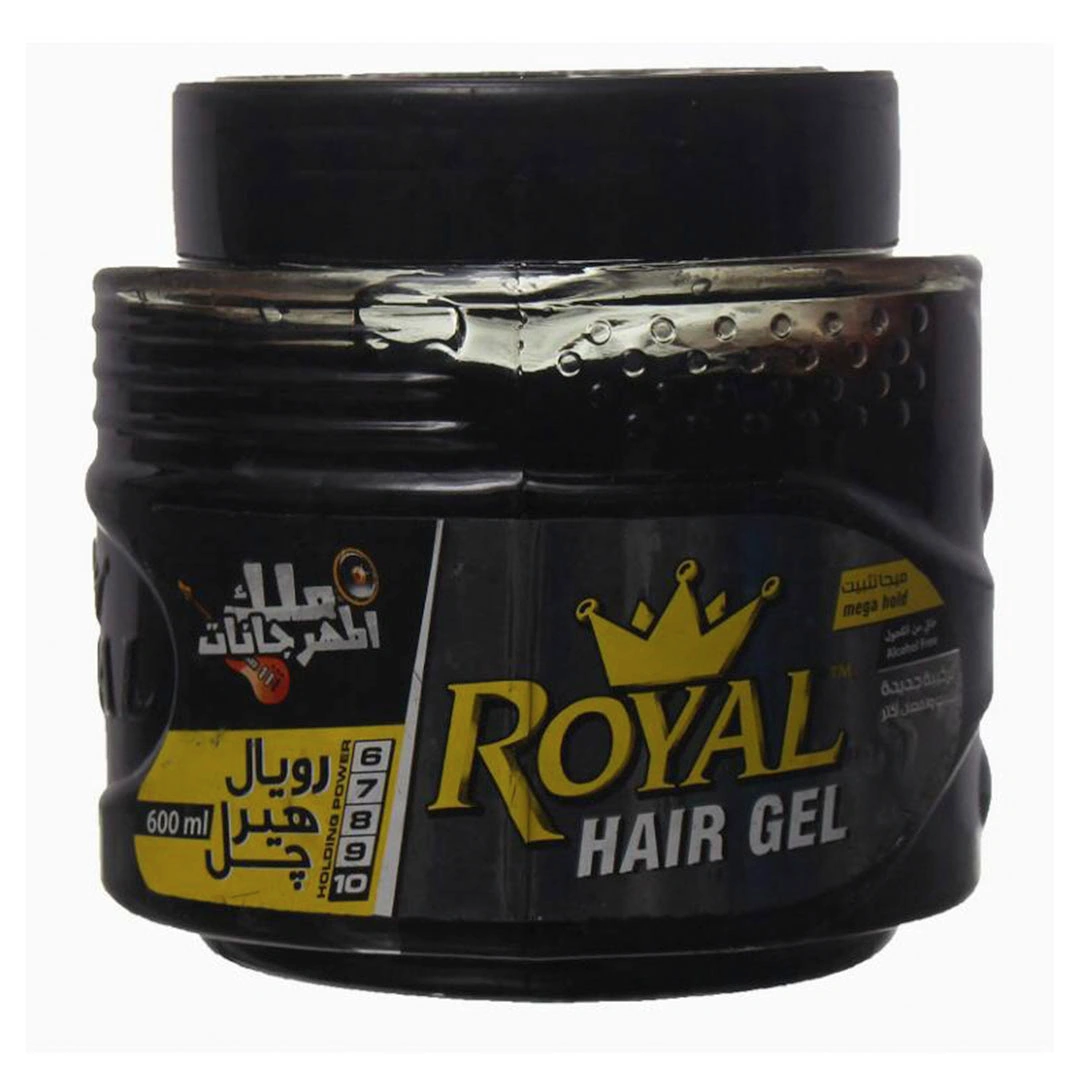 رويال هير جيل للشعر - 600 مل - أسود