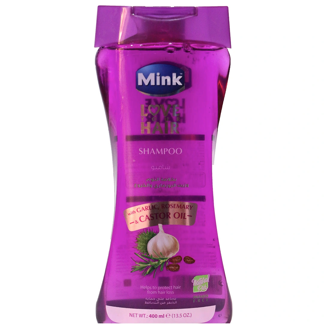 مينك شامبو بالثوم و الروزماري وزيت الخروع - 400 مل