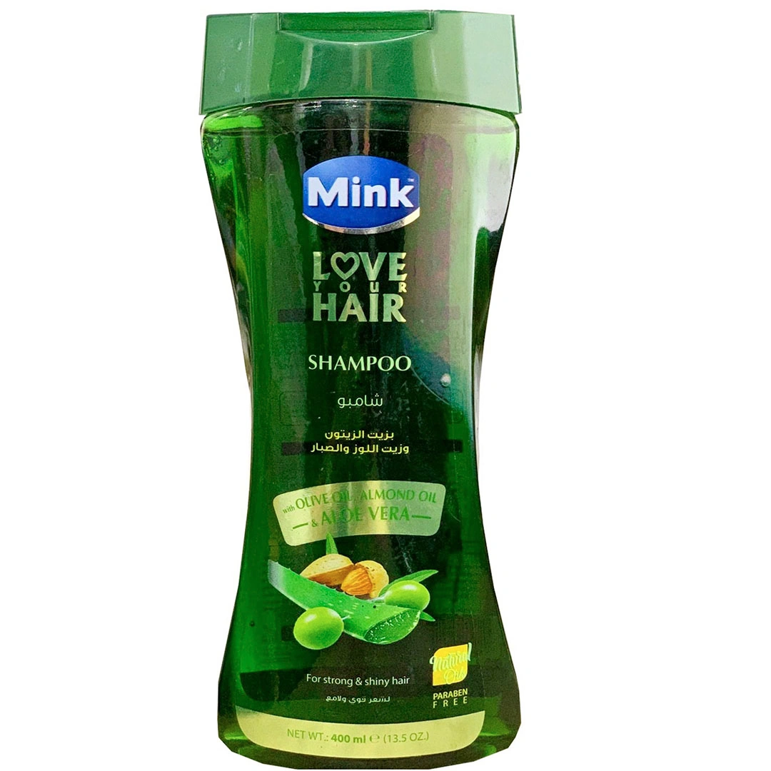 مينك شامبو بزيت الزيتون وزيت اللوز و الصبار - 400 مل