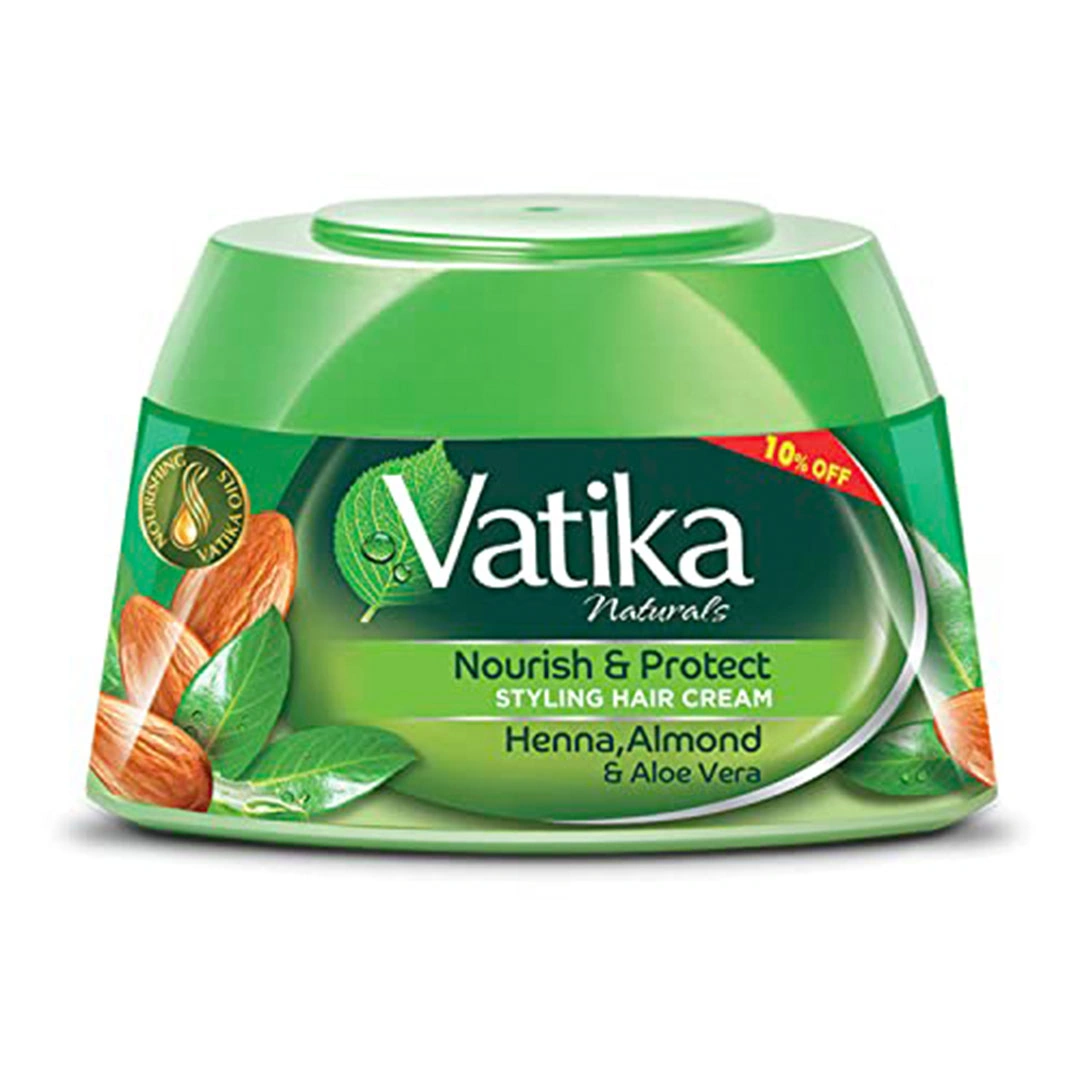 فاتيكا ناتشورالز كريم تصفيف الشعر بالحناء واللوز والصبار مع زيوت المغذية - 125 مل