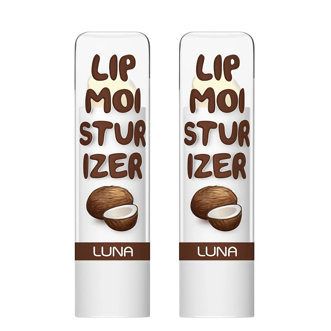 مرطب الشفاه خاص برائحة جوز الهند من لونا -  3.5 جرام - 2 قطعه