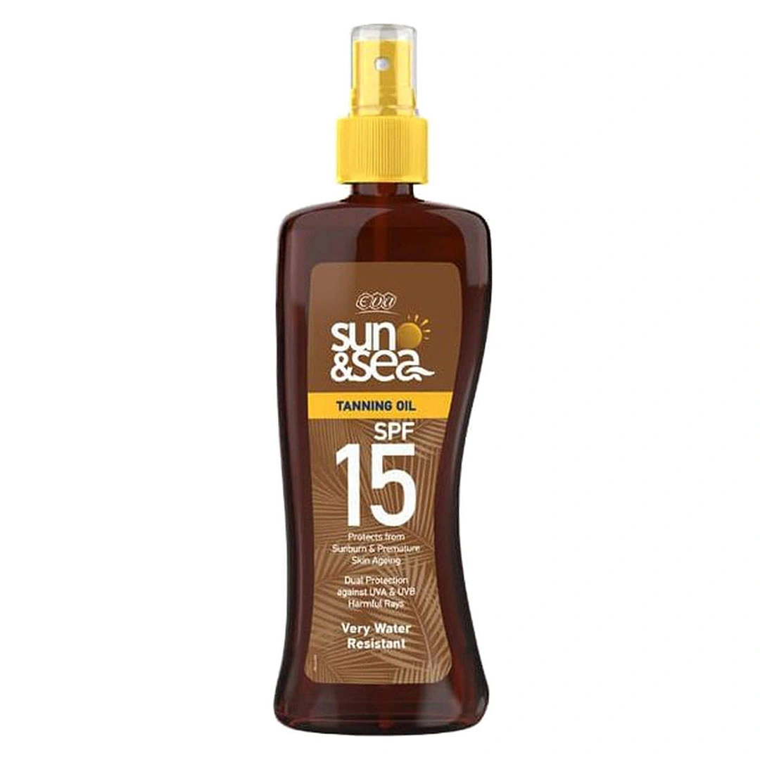 تان اويل البشرة صن اند سي حماية من الشمس 15 من ايفا -  200 مل