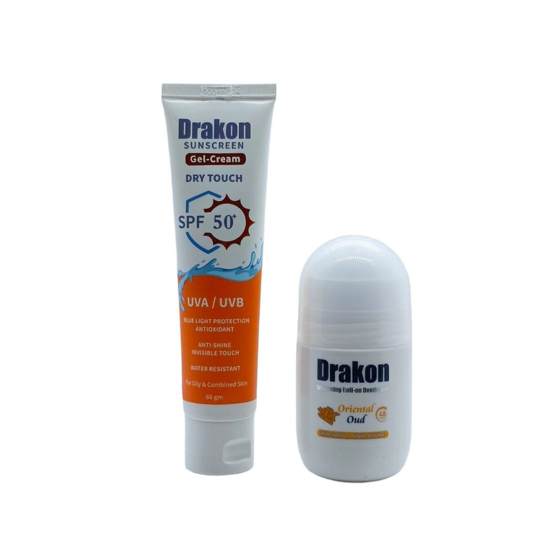 دراكون رول اون عود 50 ملي + واقي شمس جل كريم 60 ملي