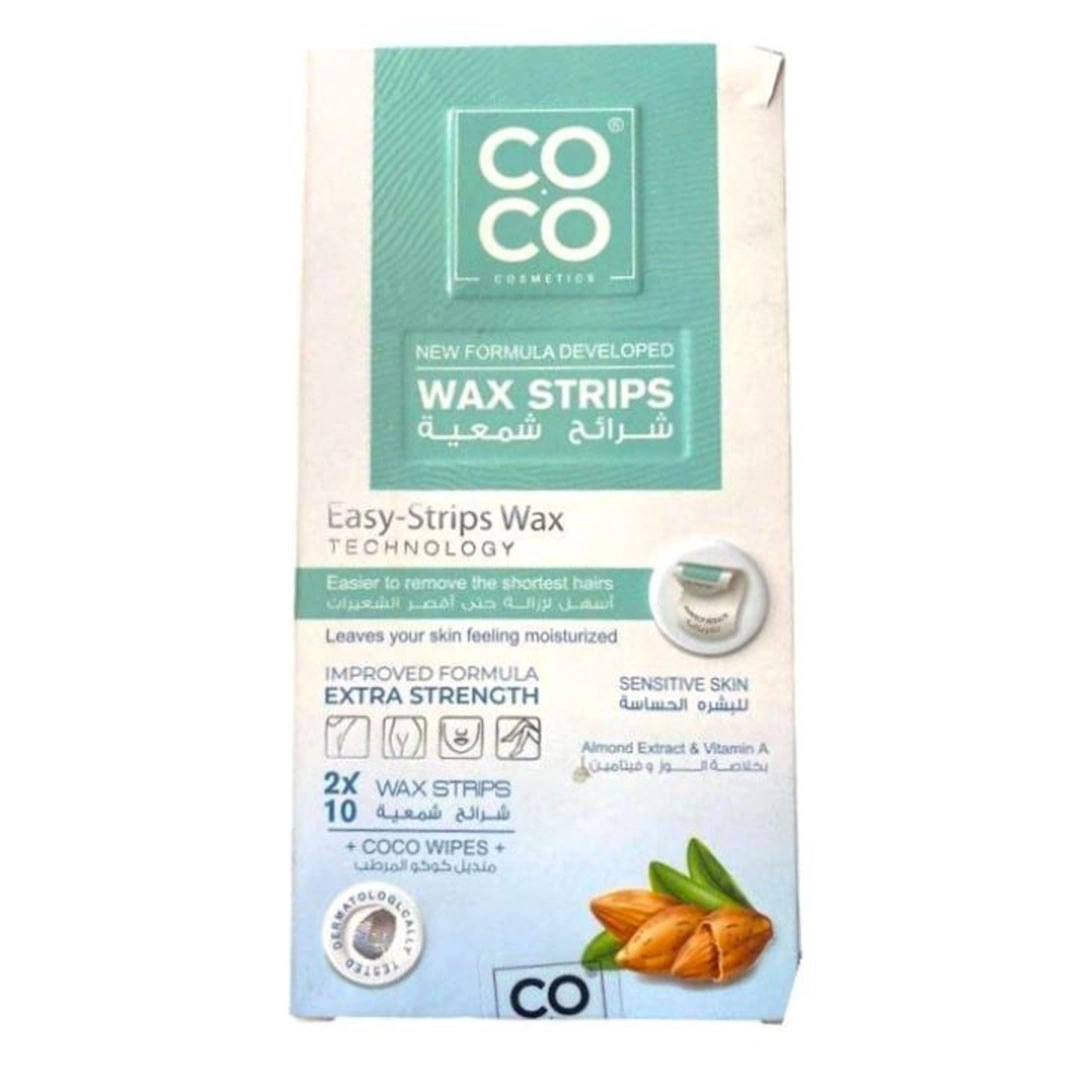 كوكو واكس شرائح شمعية للبشرة الحساسة باللوز