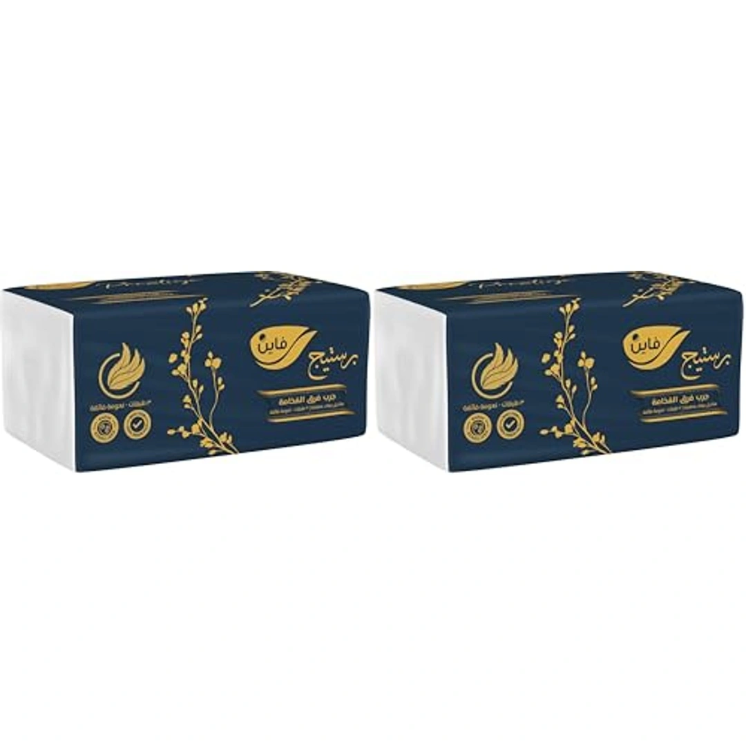 مناديل وجه برستيج 3 طبقات من فاين - 480 منديل - 2 قطعة