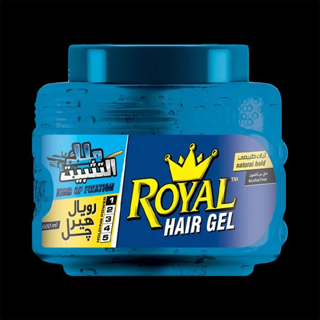 رويال هير جيل للشعر - 600 مل - أزرق