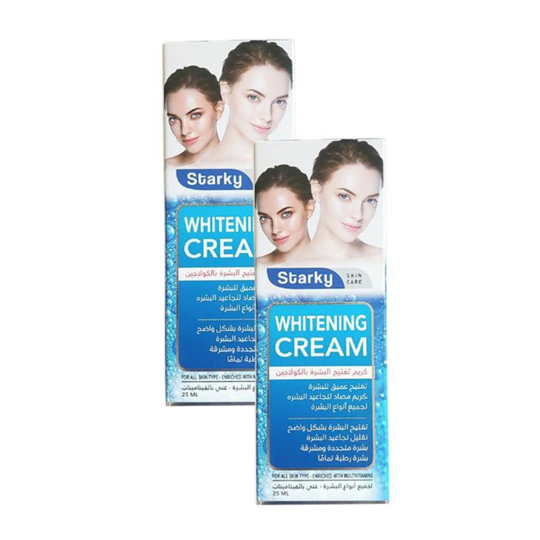 كريم ستاركي لتفتيح البشرة بالكولاجين لجميع أنواع البشرة - 25 مل - قطعتين