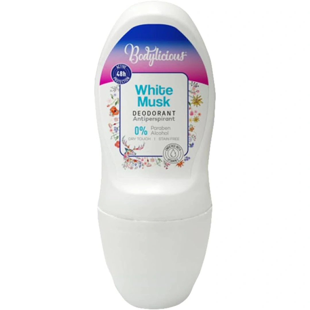 مزيل عرق للجنسين من بوديليشوس - المسك الابيض - 50 مل