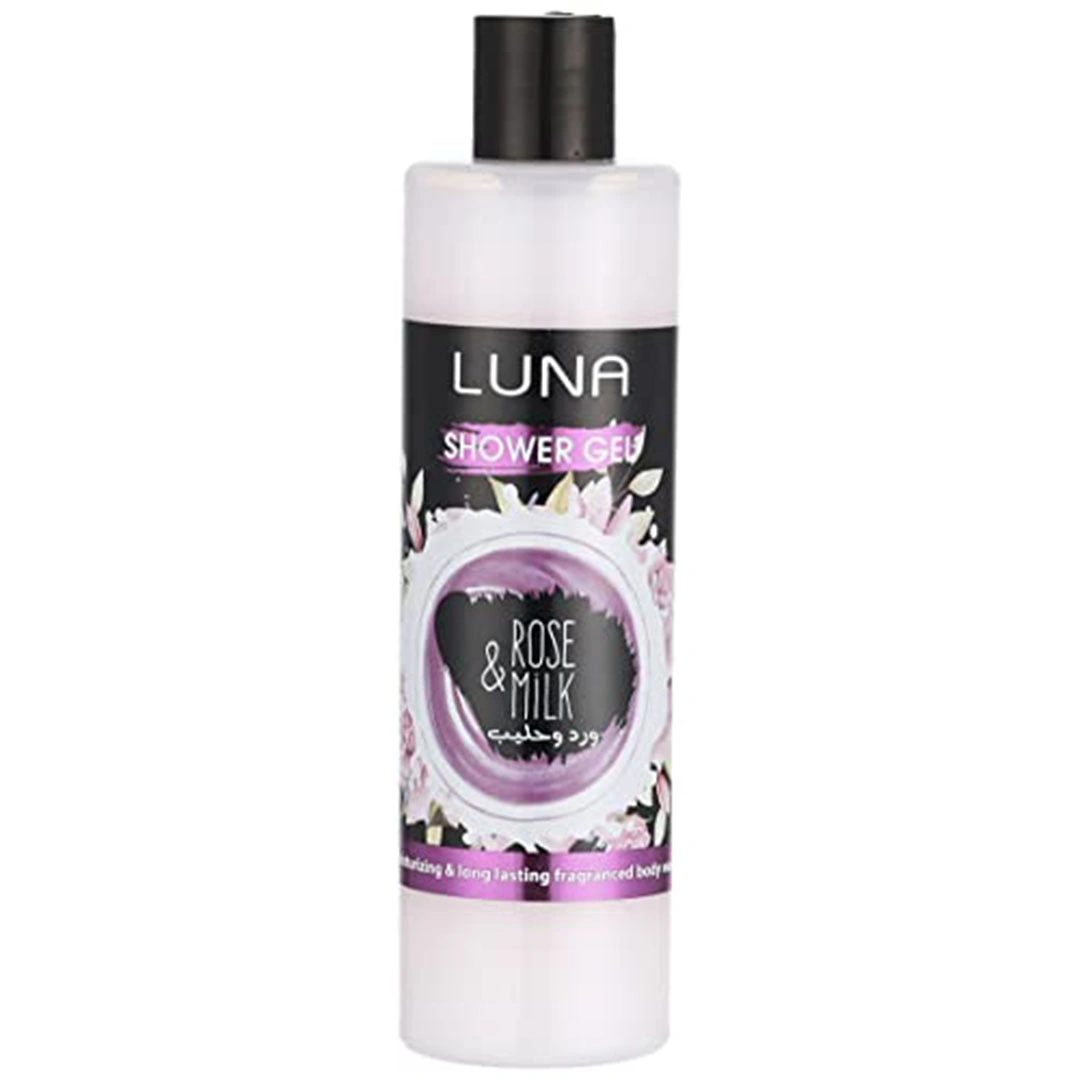شاور جل لونا برائحة الورد والحليب - 500 مل
