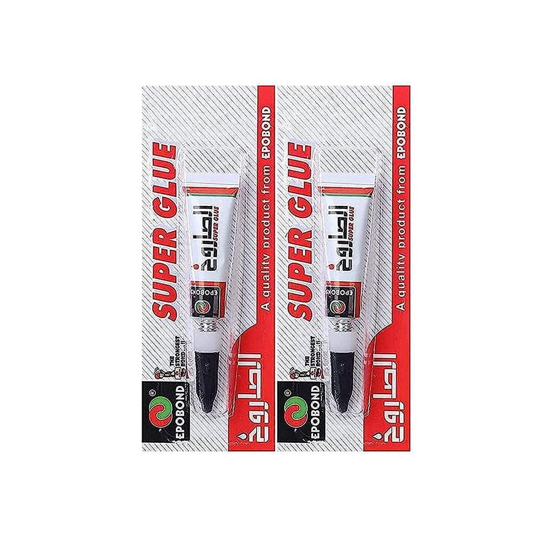 صمغ سوبر جلو لجميع الأسطح - 2 قطعة