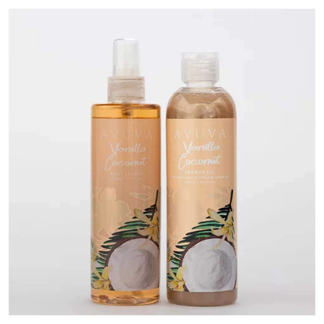 جل أستحمام مع بخاخ معطر للجسم - فانيليا جوز هند - 253 مل