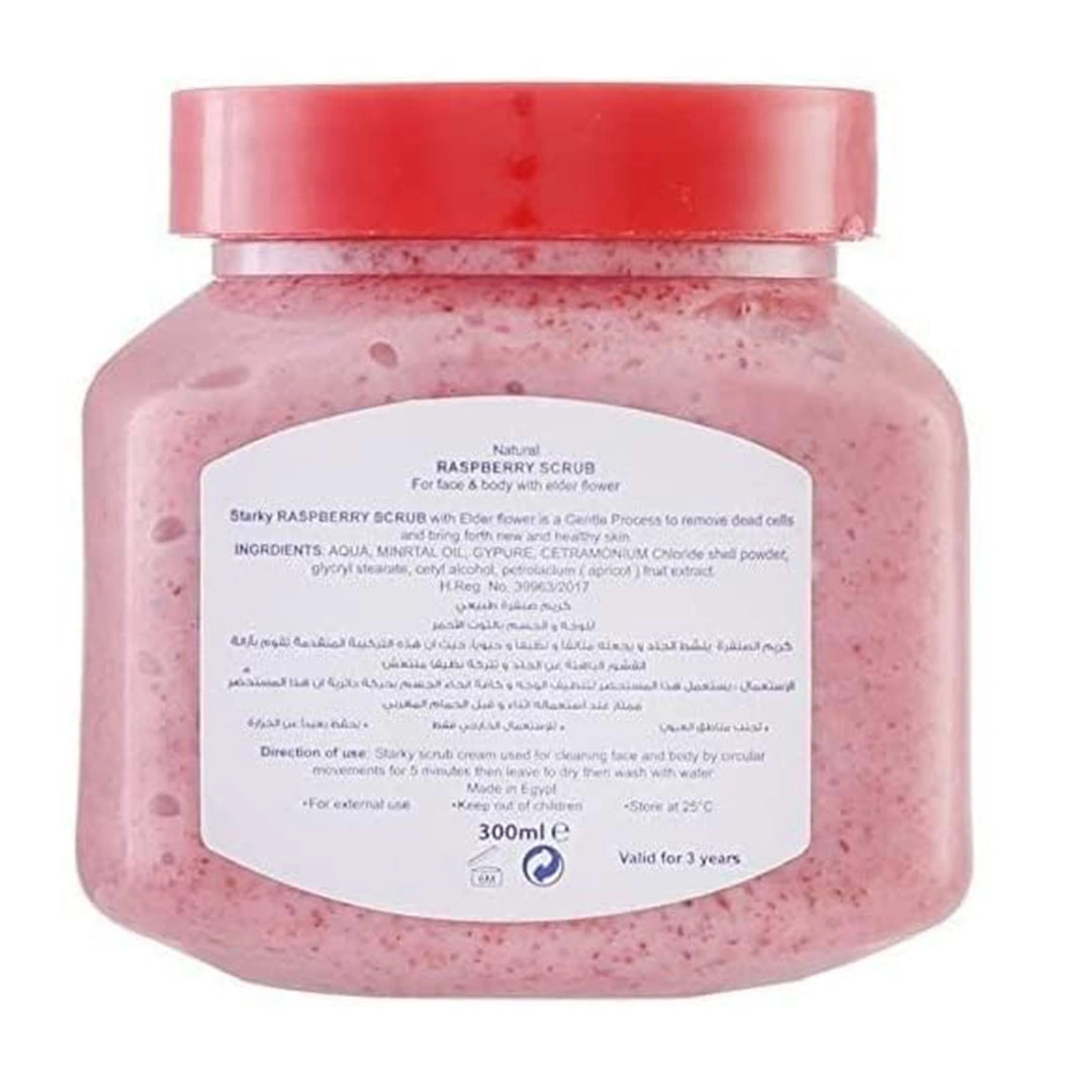 مقشر طبيعي للوجه والجسم بالتوت الأحمر من ستاركي - 300 مللي