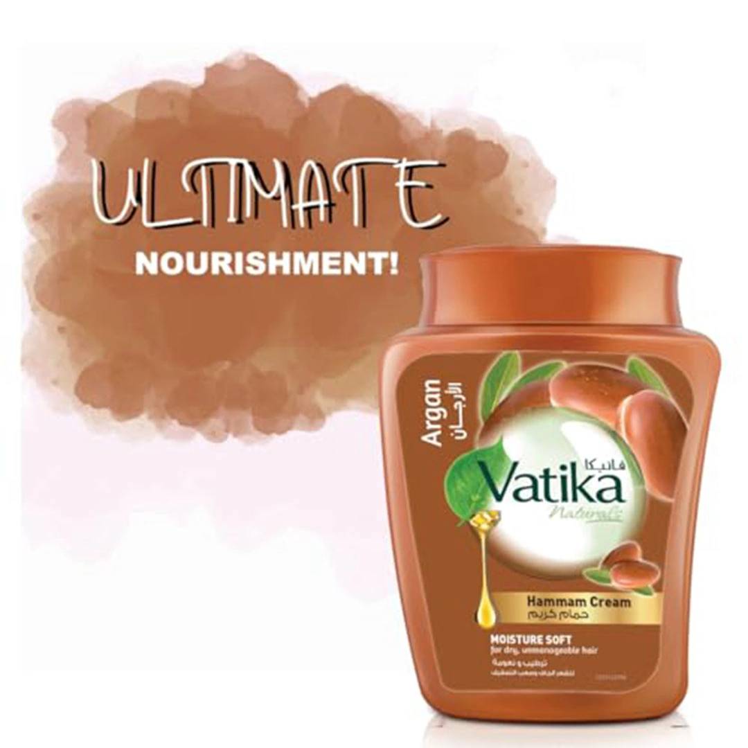 فاتيكا ناتشورالز حمام كريم بالارجان ترطيب و نعومة للشعر الجاف - 225 جرام