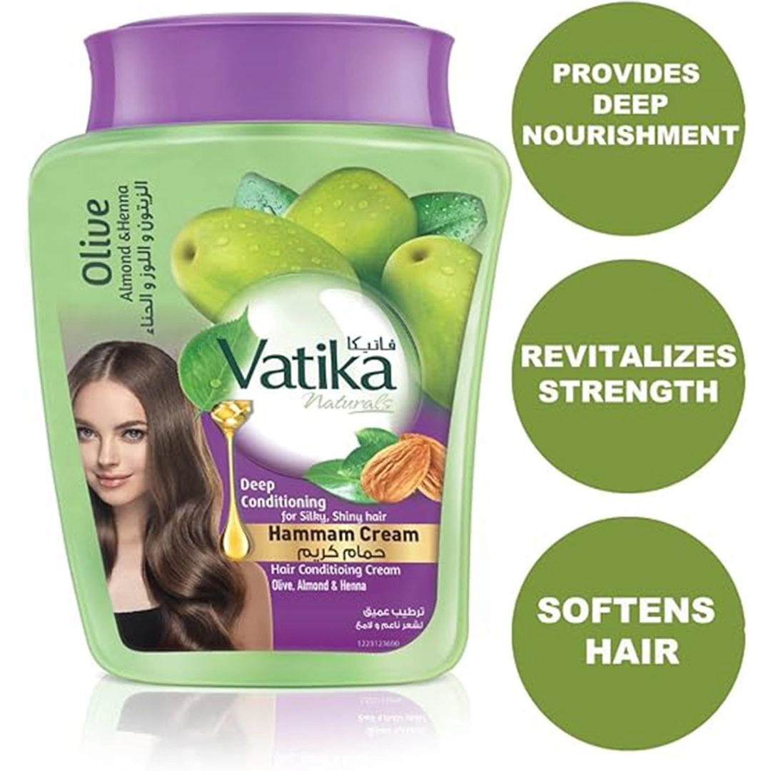فاتيكا ناتشورالز حمام كريم للترطيب العميق بالزيتون و اللوز والحناء - 225 جم