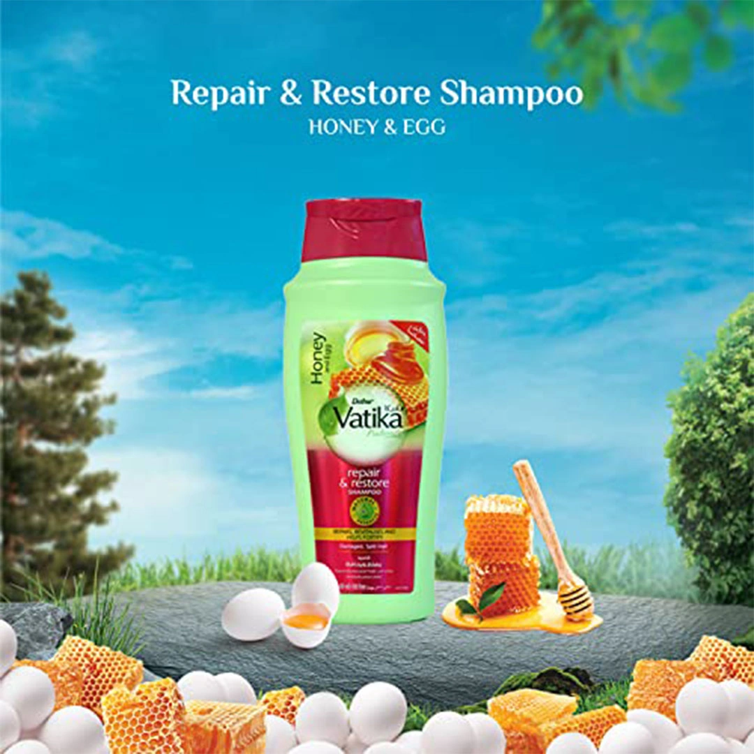 شامبو لترميم واستعادة الشعر بالعسل والبيض من فاتيكا ناتشورالز - 600 مللي