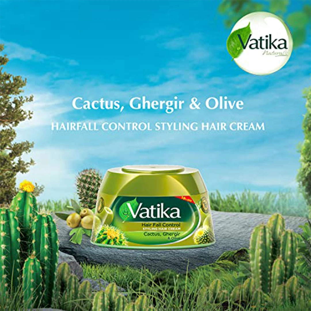 كريم تصفيف الشعر من فاتيكا ضد التساقط بالصبار والجرجير والزيتون - 190 مللي