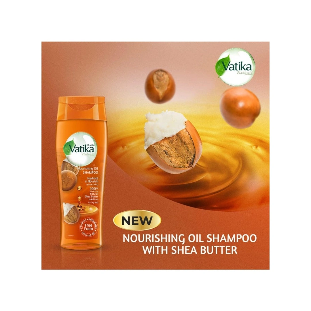 شامبو فاتيكا بالزيت مرطب ومغذي بالشيا للشعر الجاف - 425 مل