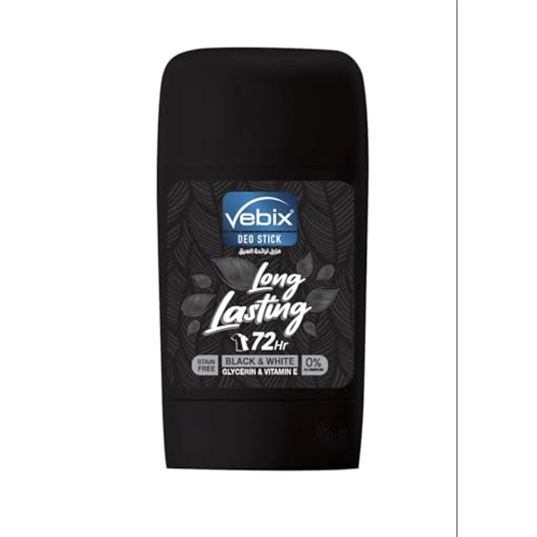 فيبيكس ستيك مزيل العرق للرجال للملابس السوداء و البيضاء - 50 مل
