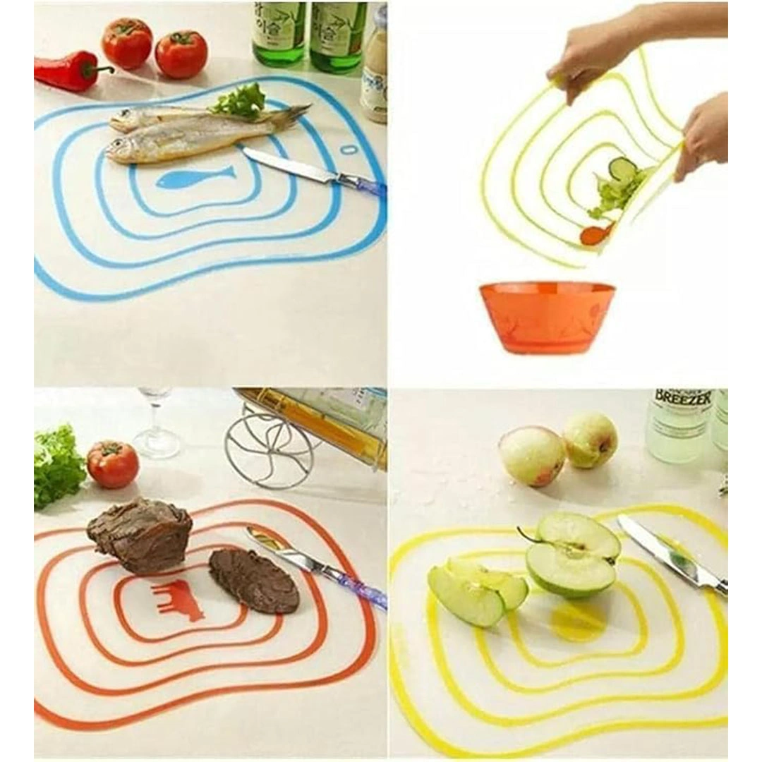 مجموعة ألواح تقطيع قابلة للطي - 4 قطع