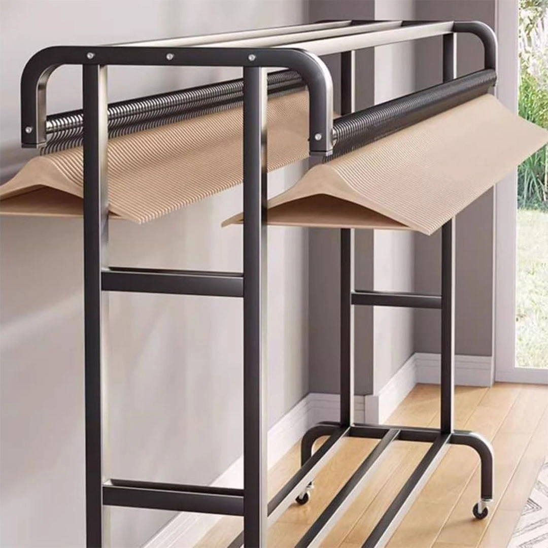 رف ملابس  تعليق متعدد الوظائف - أسود