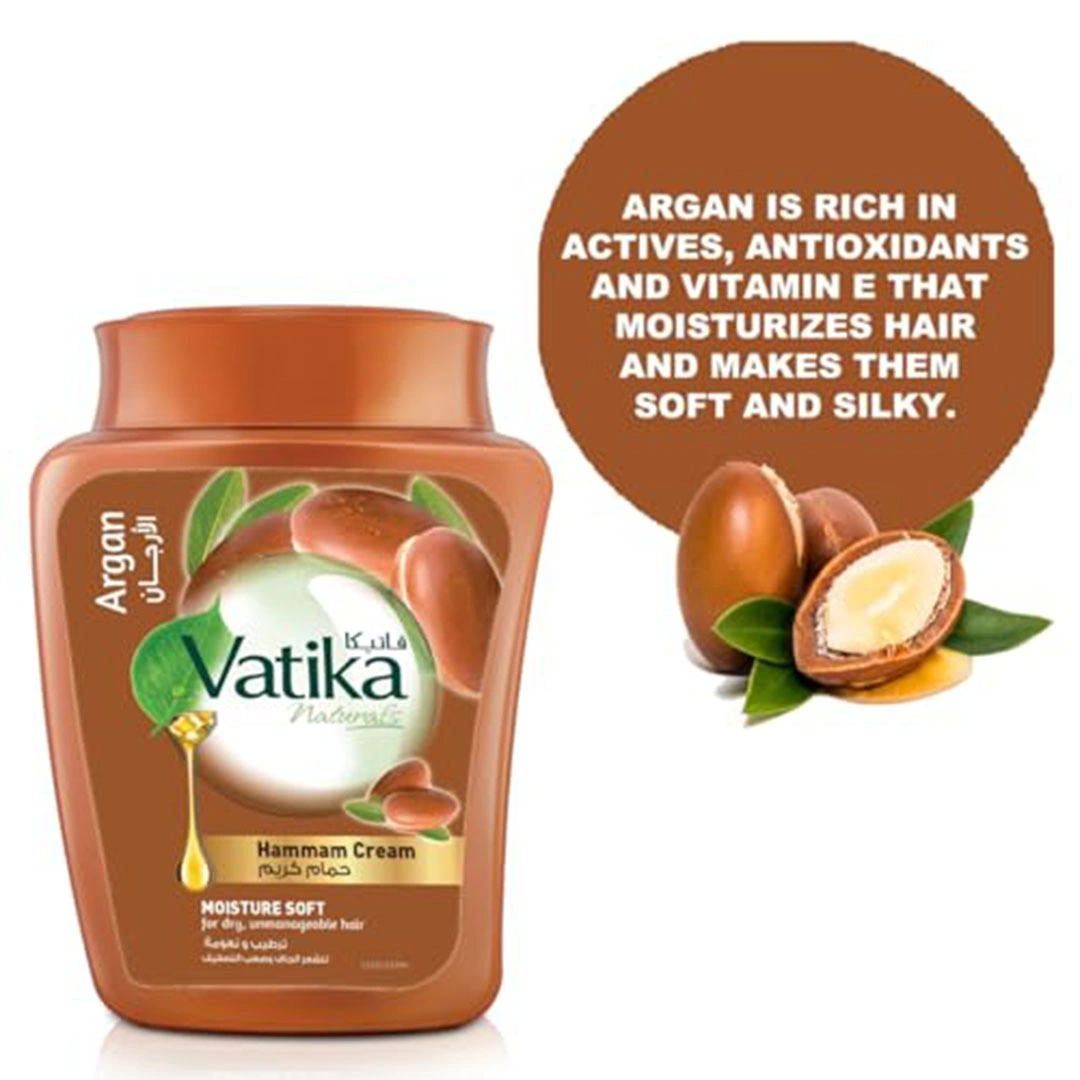 فاتيكا ناتشورالز حمام كريم بالارجان ترطيب و نعومة للشعر الجاف - 225 جرام