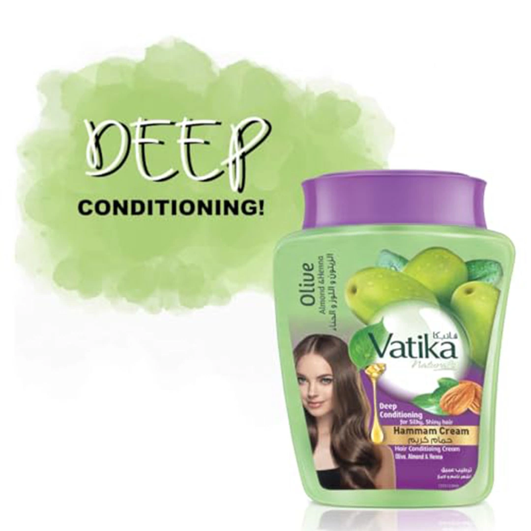 فاتيكا ناتشورالز حمام كريم للترطيب العميق بالزيتون و اللوز والحناء - 900 جم