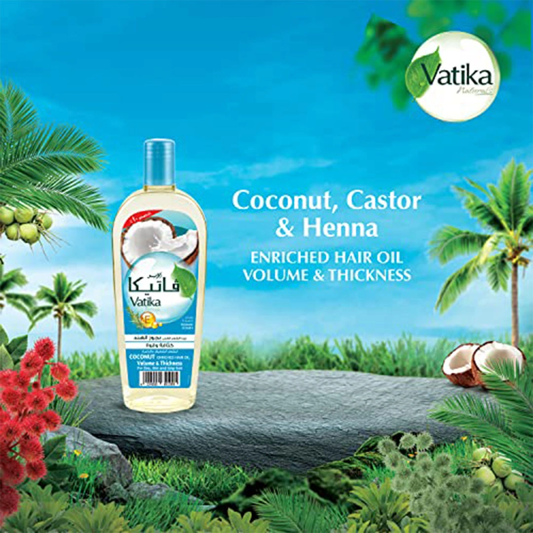 زيت دابر فاتيكا للشعر الخفيف بجوز الهند وفيتامين E والروزماري - 45 ملم - 2 قطعه