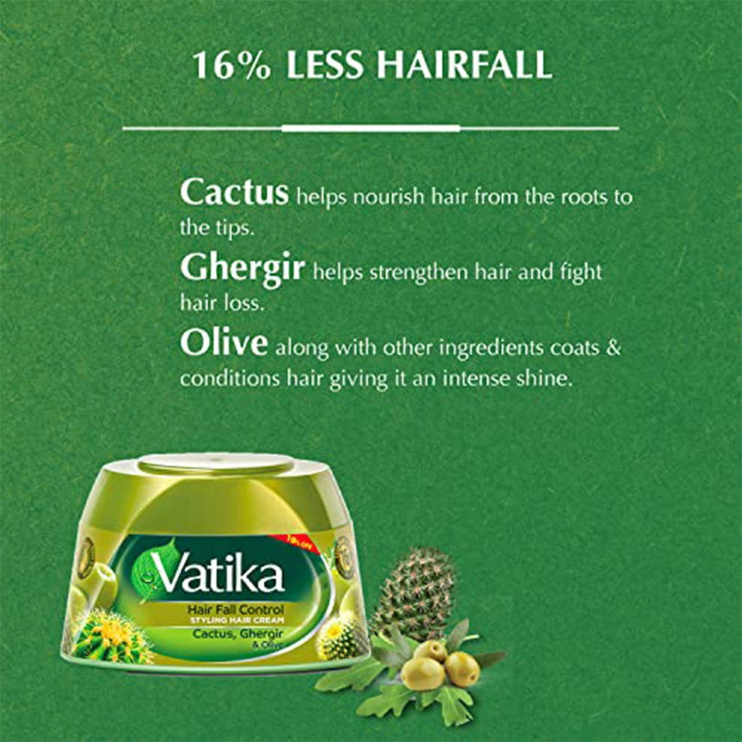 كريم تصفيف الشعر من فاتيكا ضد التساقط بالصبار والجرجير والزيتون - 190 مللي