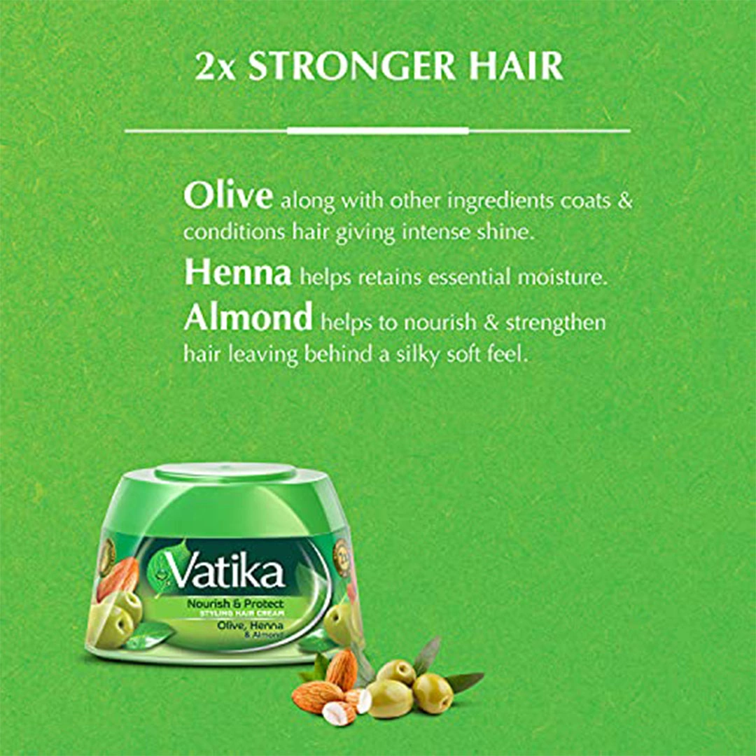 فاتيكا ناتشورالز كريم تصفيف الشعر مغذي بالحنة واللوز والصبار مع زيوت المغذية - 190 مللي