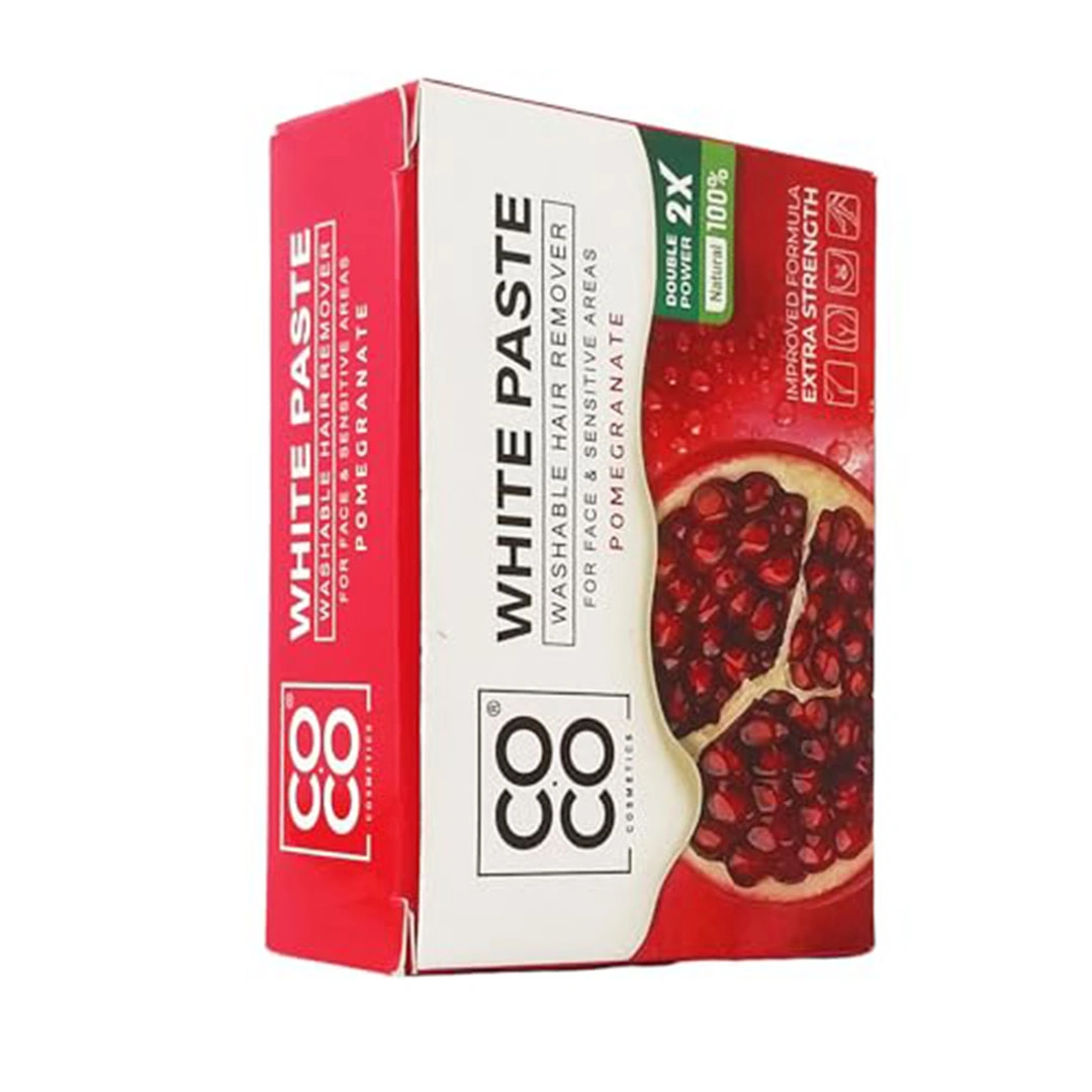 شمع لازالة الشعر  كوكو وايت بالرمان - 100 جرام