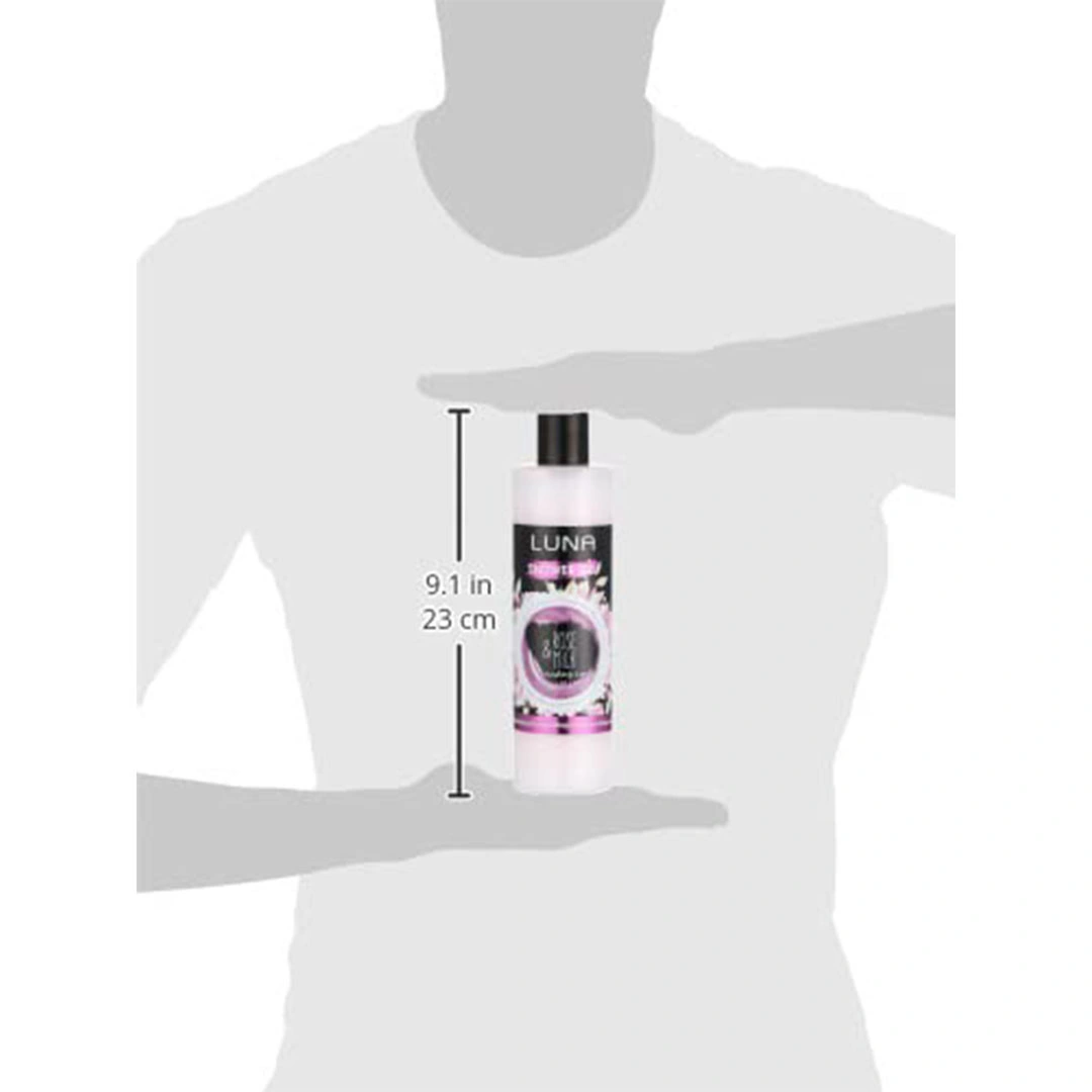 شاور جل لونا برائحة الورد والحليب - 500 مل