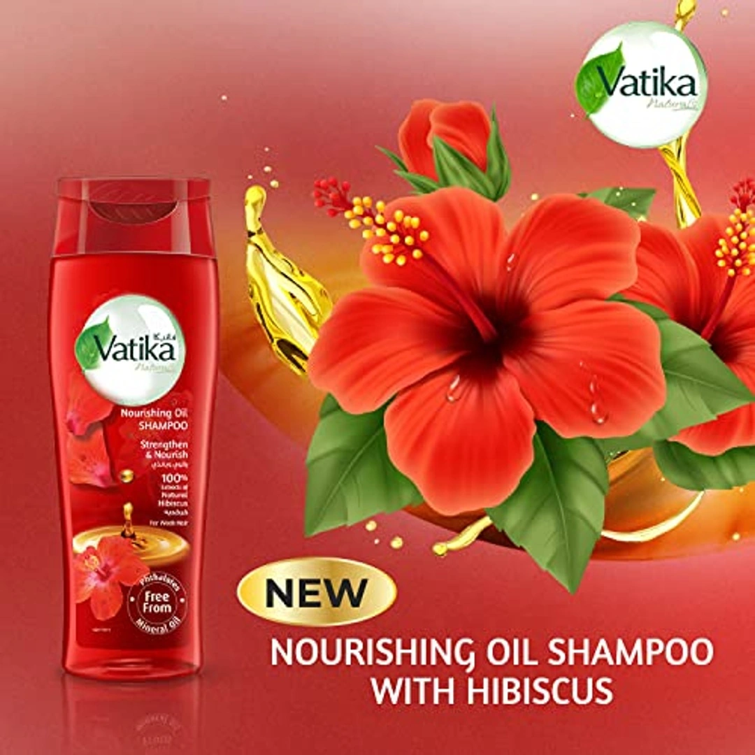 شامبو فاتيكا ناتشورالز المغذي بالزيت - الكركديه - 425 مل