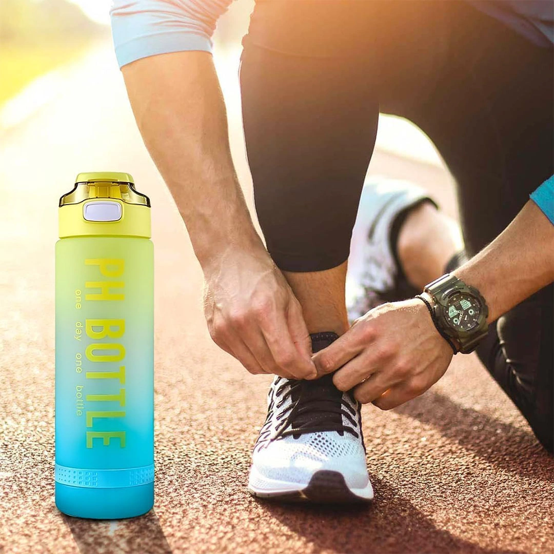 زجاجة مياه - 1 لتر - اصفر